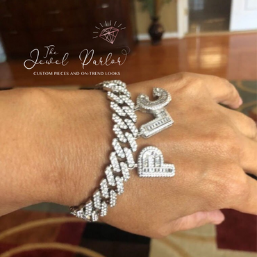 Baguette Charm Bracelet or Anklet