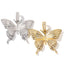 Monarchy Pavé Butterfly Pendant in Gold