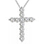 Milagro Crystal Cross Pendant + Chain