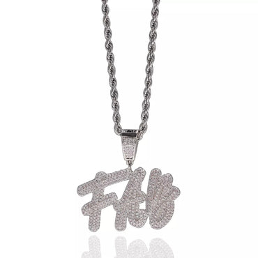 Stacked Layer Icy Custom Name Necklace