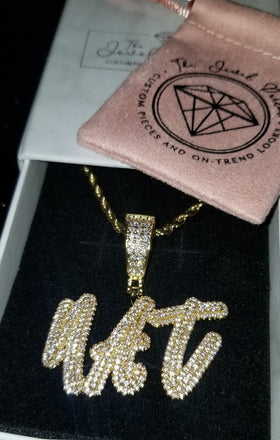 Stacked Layer Icy Custom Name Necklace