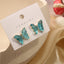 Evangeline Glass Butterfly Earrings