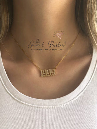 Crystal Birth Year Necklace 1985 to 2020