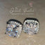 Priscilla Classic Crystal Stud Earrings in Silver or Rose Gold