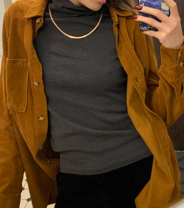 5MM Herringbone Snake Chain • Rose Gold