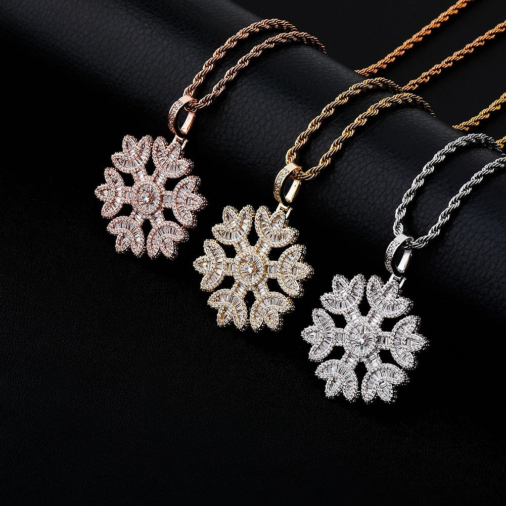 Jackie Frost Icy Snowflake Pendant