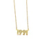 Retro Crystal Birth Year Necklace 1970 to 2000